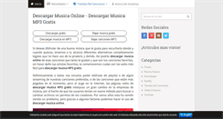 Desktop Screenshot of descargarmusicaonline.com