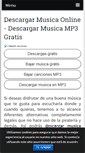 Mobile Screenshot of descargarmusicaonline.com