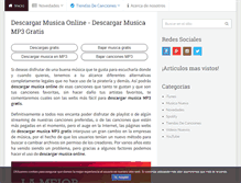 Tablet Screenshot of descargarmusicaonline.com